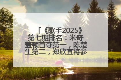 《歌手2025》第七期排名：米奇·盖顿首夺第一，陈楚生第二，郑欣宜将参加下一轮张榜赛