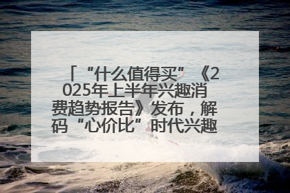 “什么值得买”《2025年上半年兴趣消费趋势报告》发布，解码“心价比”时代兴趣消费新范式