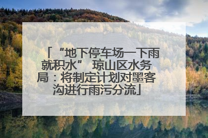 “地下停车场一下雨就积水” 琼山区水务局：将制定计划对墨客沟进行雨污分流