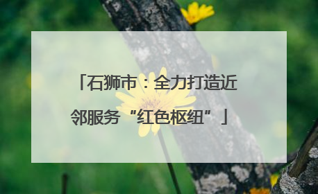石狮市：全力打造近邻服务“红色枢纽”