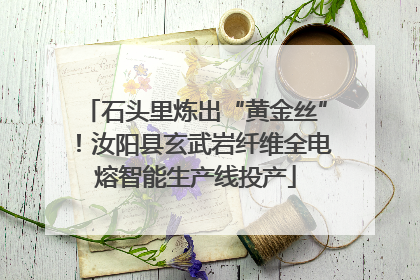 石头里炼出“黄金丝”！汝阳县玄武岩纤维全电熔智能生产线投产