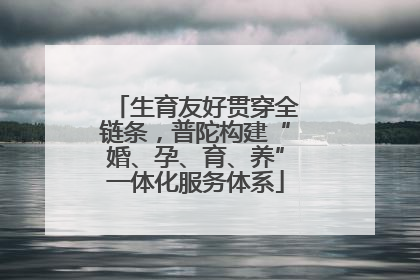 生育友好贯穿全链条，普陀构建“婚、孕、育、养”一体化服务体系