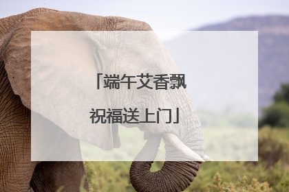 端午艾香飘 祝福送上门
