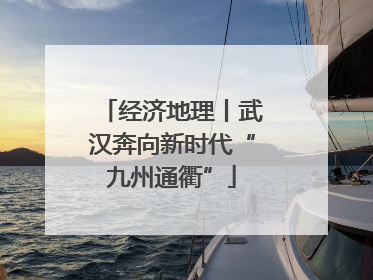经济地理丨武汉奔向新时代“九州通衢”
