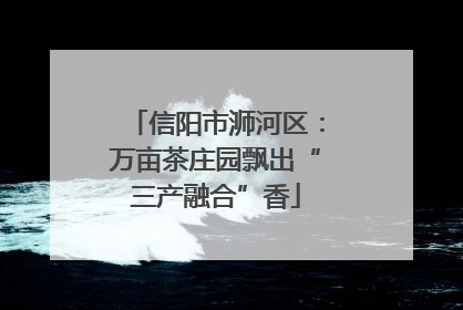 信阳市浉河区：万亩茶庄园飘出“三产融合”香