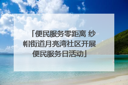 便民服务零距离 纱帽街道月亮湾社区开展便民服务日活动