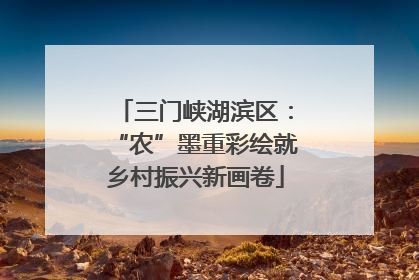 三门峡湖滨区：“农”墨重彩绘就乡村振兴新画卷