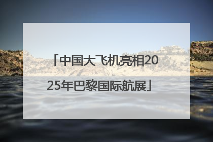 中国大飞机亮相2025年巴黎国际航展