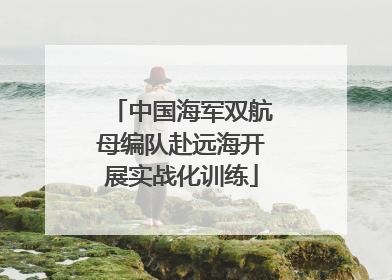 中国海军双航母编队赴远海开展实战化训练
