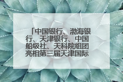 中国银行、渤海银行、天津银行、中国船级社、天科院组团亮相第三届天津国际航运展 输出航运服务“中国方案”