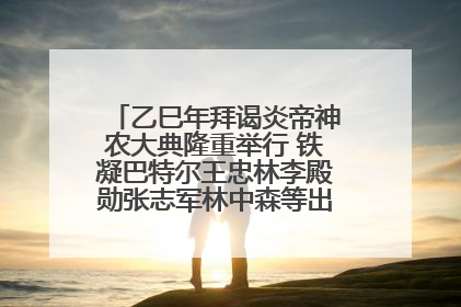 乙巳年拜谒炎帝神农大典隆重举行 铁凝巴特尔王忠林李殿勋张志军林中森等出席 孙伟主持