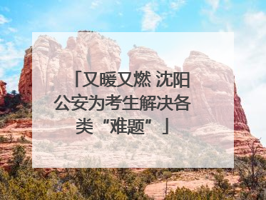 又暖又燃 沈阳公安为考生解决各类“难题”