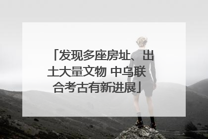 发现多座房址、出土大量文物 中乌联合考古有新进展