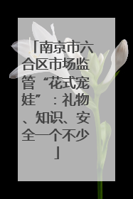 南京市六合区市场监管“花式宠娃”：礼物、知识、安全一个不少