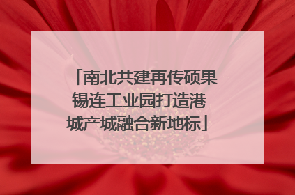 南北共建再传硕果 锡连工业园打造港城产城融合新地标