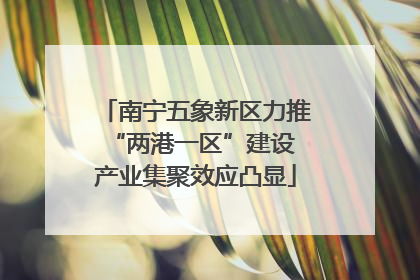 南宁五象新区力推“两港一区”建设 产业集聚效应凸显