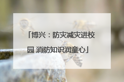 博兴：防灾减灾进校园 消防知识润童心