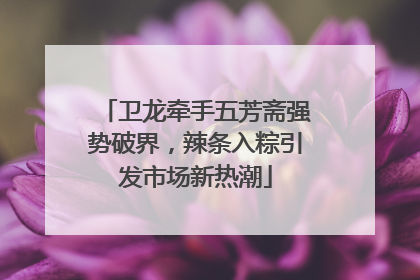 卫龙牵手五芳斋强势破界，辣条入粽引发市场新热潮