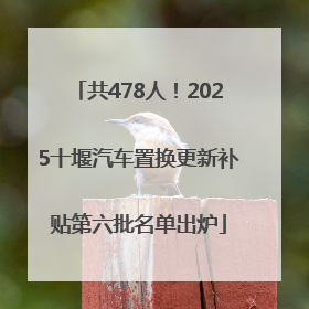 共478人！2025十堰汽车置换更新补贴第六批名单出炉