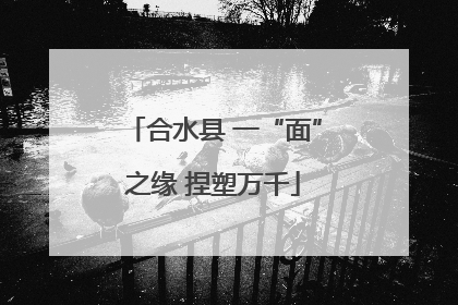 合水县 一“面”之缘 捏塑万千