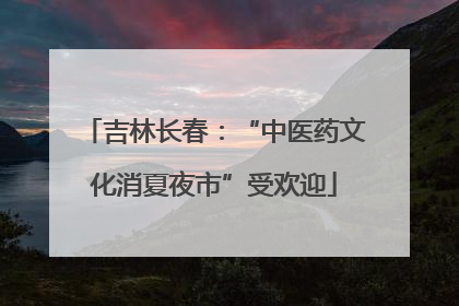 吉林长春：“中医药文化消夏夜市”受欢迎