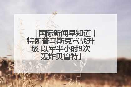国际新闻早知道丨特朗普马斯克骂战升级 以军半小时9次轰炸贝鲁特