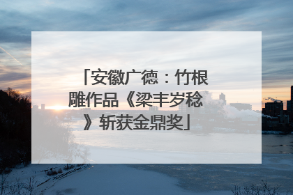 安徽广德：竹根雕作品《梁丰岁稔》斩获金鼎奖