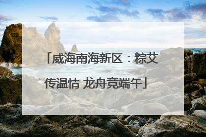 威海南海新区：粽艾传温情 龙舟竞端午