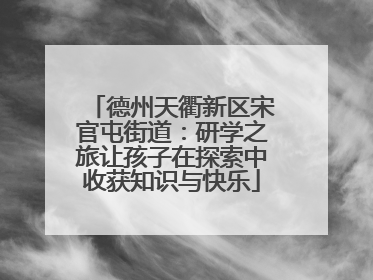 德州天衢新区宋官屯街道：研学之旅让孩子在探索中收获知识与快乐