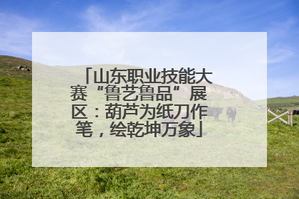 山东职业技能大赛“鲁艺鲁品”展区：葫芦为纸刀作笔，绘乾坤万象