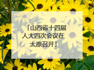 山西省十四届人大四次会议在太原召开