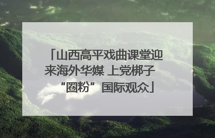 山西高平戏曲课堂迎来海外华媒 上党梆子“圈粉”国际观众