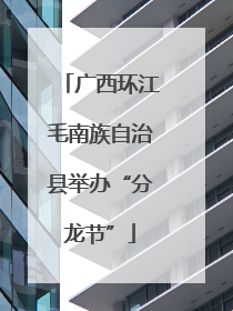广西环江毛南族自治县举办“分龙节”