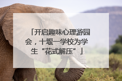 开启趣味心理游园会，十堰一学校为学生“花式解压”