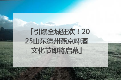 引爆全城狂欢！2025山东德州燕京啤酒文化节即将启幕