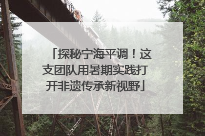 探秘宁海平调！这支团队用暑期实践打开非遗传承新视野