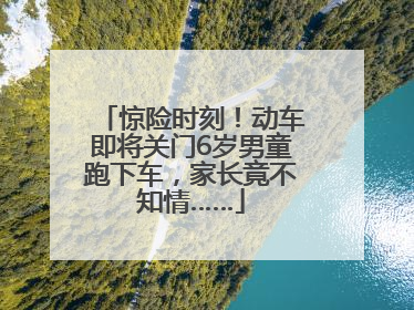 惊险时刻！动车即将关门6岁男童跑下车，家长竟不知情……