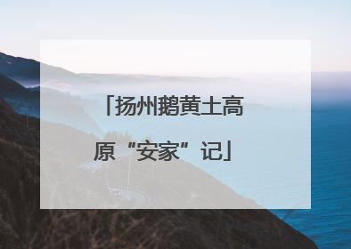 扬州鹅黄土高原“安家”记