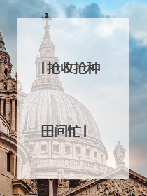 抢收抢种田间忙