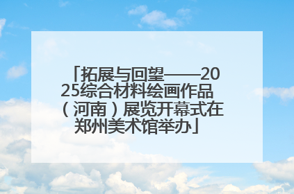 拓展与回望——2025综合材料绘画作品（河南）展览开幕式在郑州美术馆举办
