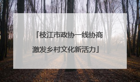 枝江市政协一线协商激发乡村文化新活力