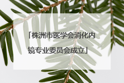 株洲市医学会消化内镜专业委员会成立