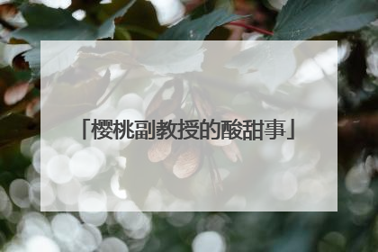樱桃副教授的酸甜事