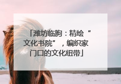 潍坊临朐：精绘“文化书院”，编织家门口的文化纽带