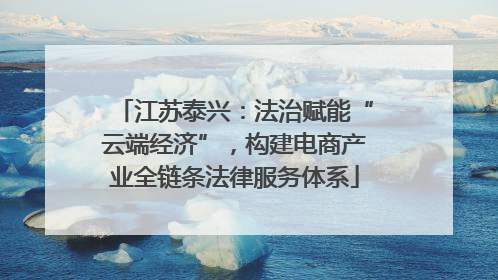 江苏泰兴：法治赋能“云端经济”，构建电商产业全链条法律服务体系