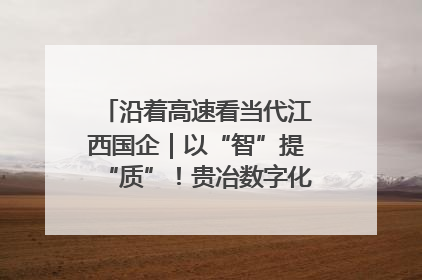 沿着高速看当代江西国企｜以“智”提“质”！贵冶数字化转型迈出新步伐
