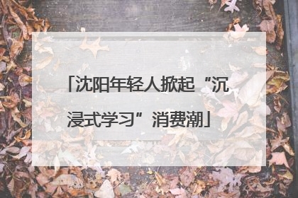 沈阳年轻人掀起“沉浸式学习”消费潮