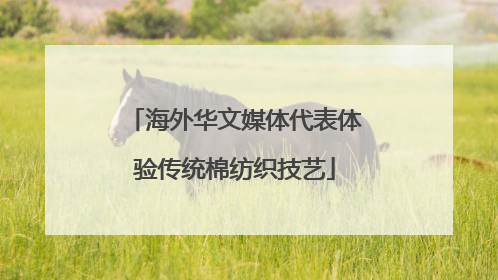 海外华文媒体代表体验传统棉纺织技艺