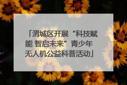 渭城区开展“科技赋能 智启未来”青少年无人机公益科普活动