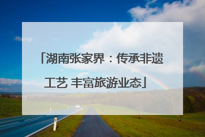 湖南张家界：传承非遗工艺 丰富旅游业态